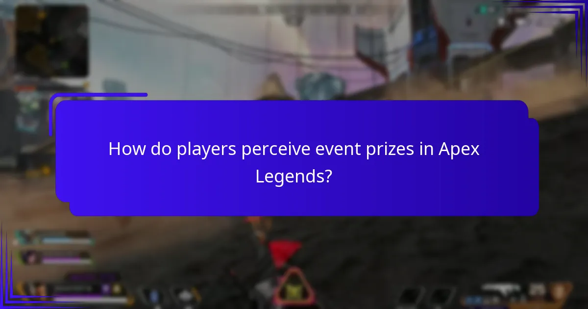 What do experts say about event prizes in Apex Legends?