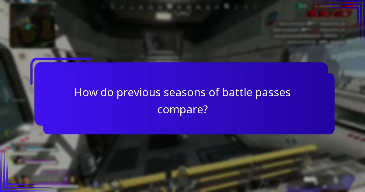 How do previous seasons of battle passes compare?
